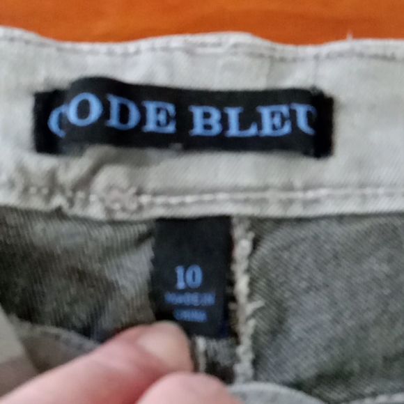 Code Bleu jeans women's size 10 gray Maya straight distress / - Picture 9 of 12